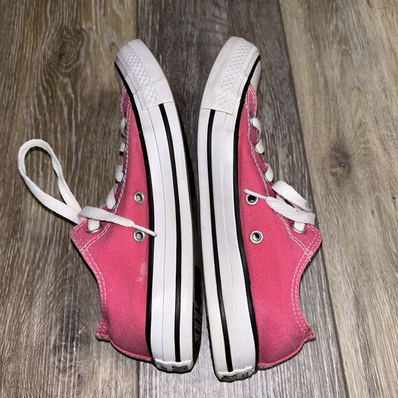 Converse All Star Low Pink White Sneaker Shoes US Size Womens 6 / Mens 4 - Picture 10 of 12